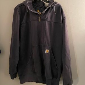 Carhartt quarter zip hooded sweatshirt